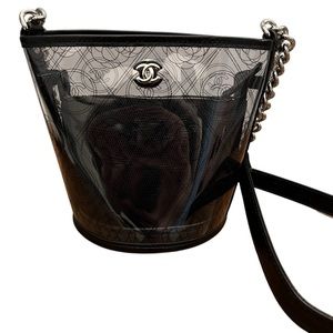 Clear pvc vinyl bucket bag!